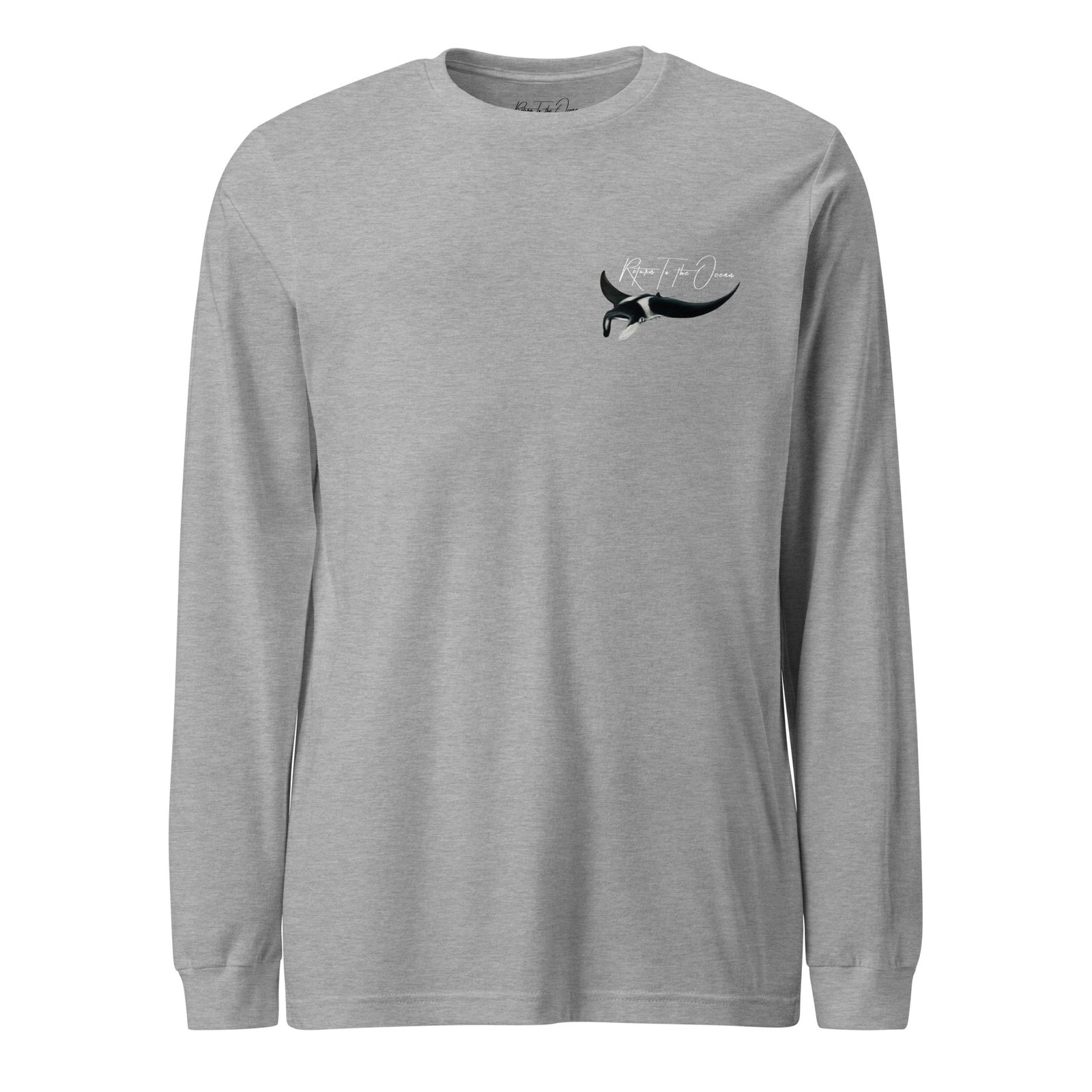 Oceanic Manta Ray - Unisex Premium Long Sleeve Tee - Image 9