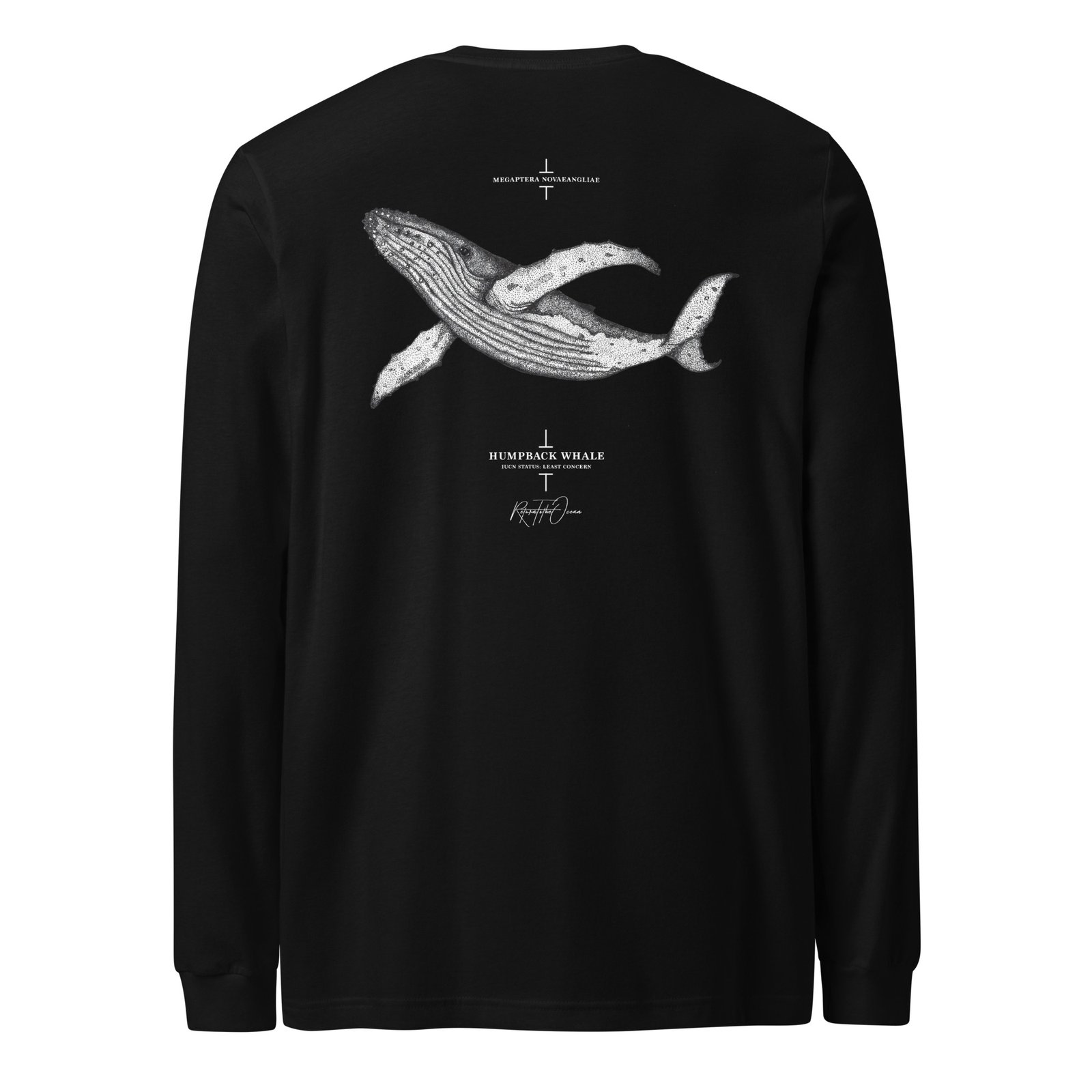 Humpback Whale - Unisex Premium Long Sleeve Tee - Image 3