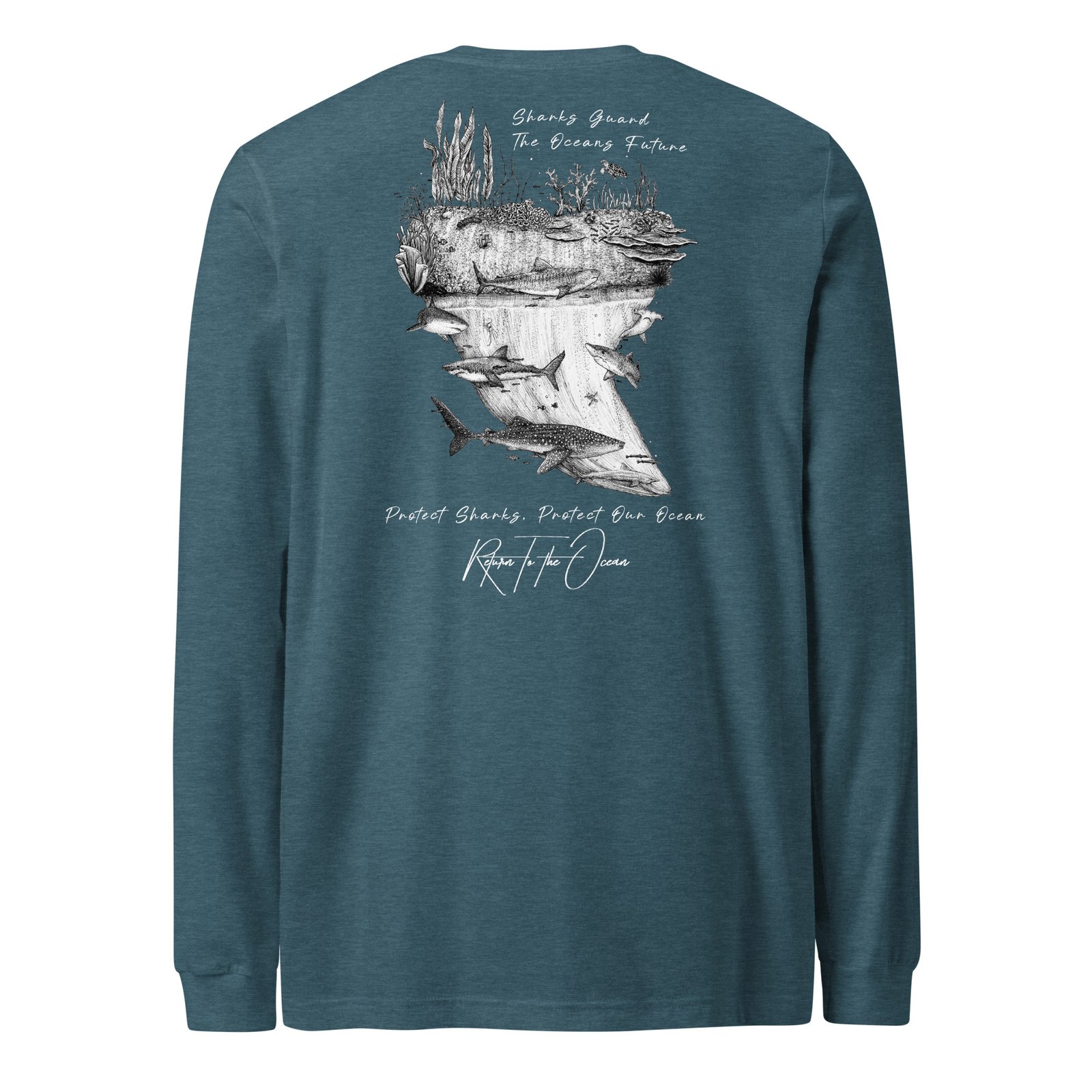 RTTO Shark Tooth - Unisex Premium Long Sleeve Tee - Image 10