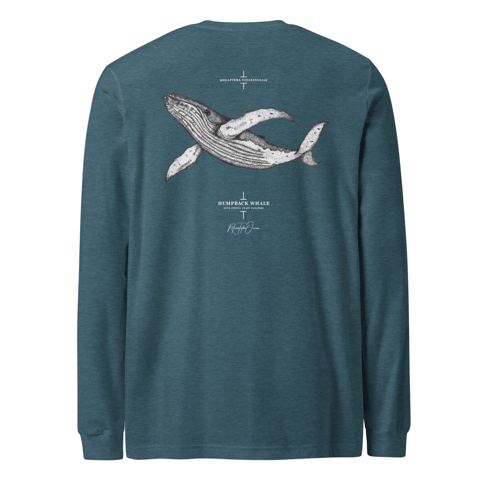 Humpback Whale - Unisex Premium Long Sleeve Tee - Image 8