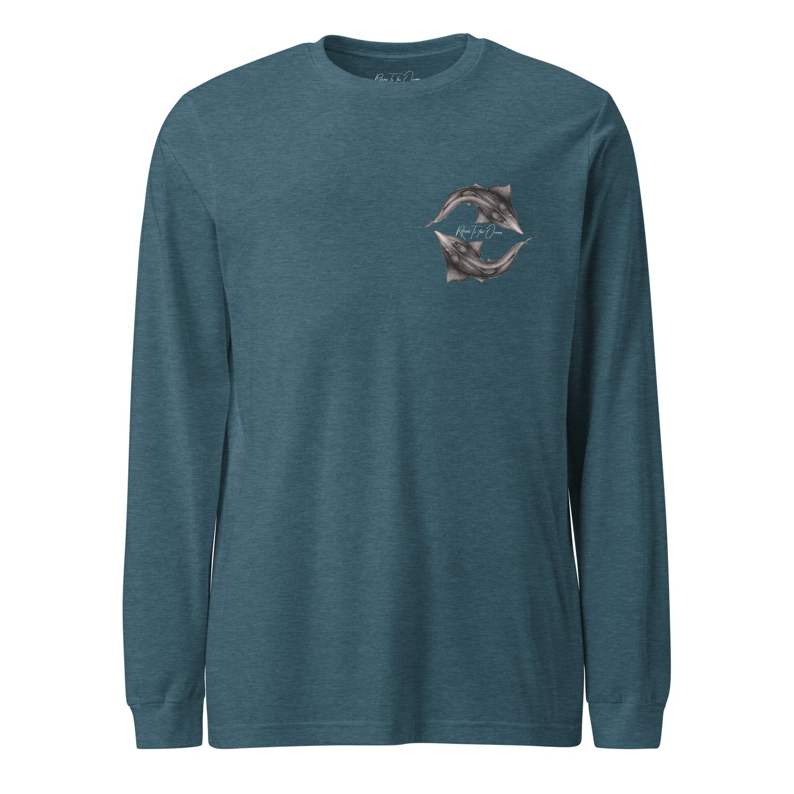 Whitespotted Wedgefish - Unisex Premium Long Sleeve Tee - Image 7