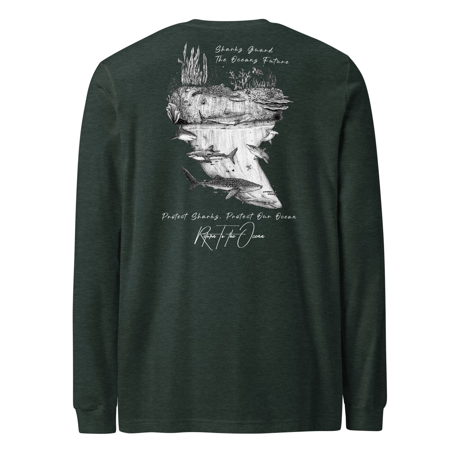 RTTO Shark Tooth - Unisex Premium Long Sleeve Tee - Image 8