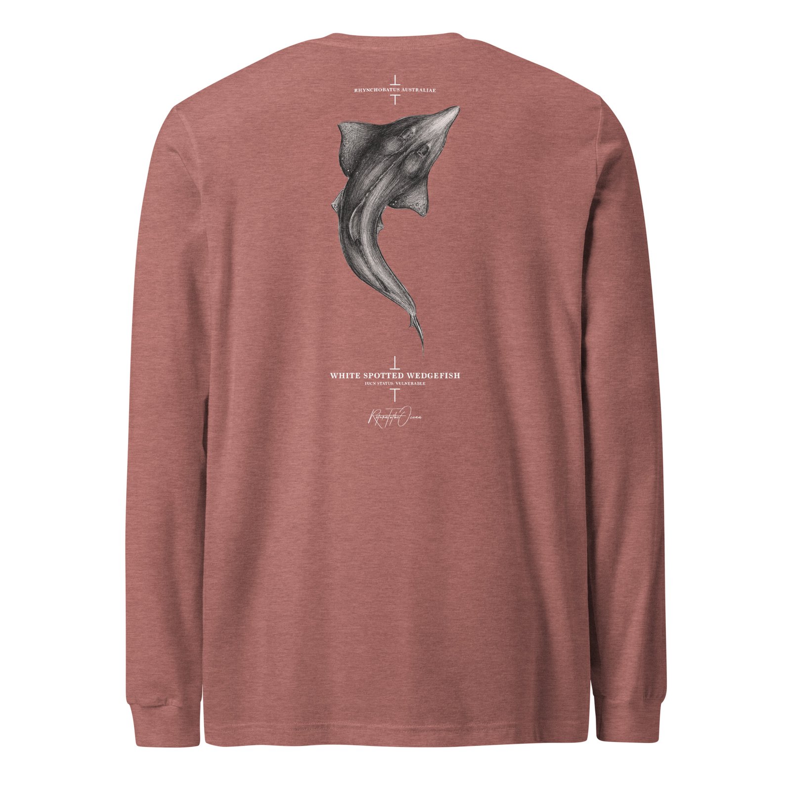 Whitespotted Wedgefish - Unisex Premium Long Sleeve Tee - Image 10
