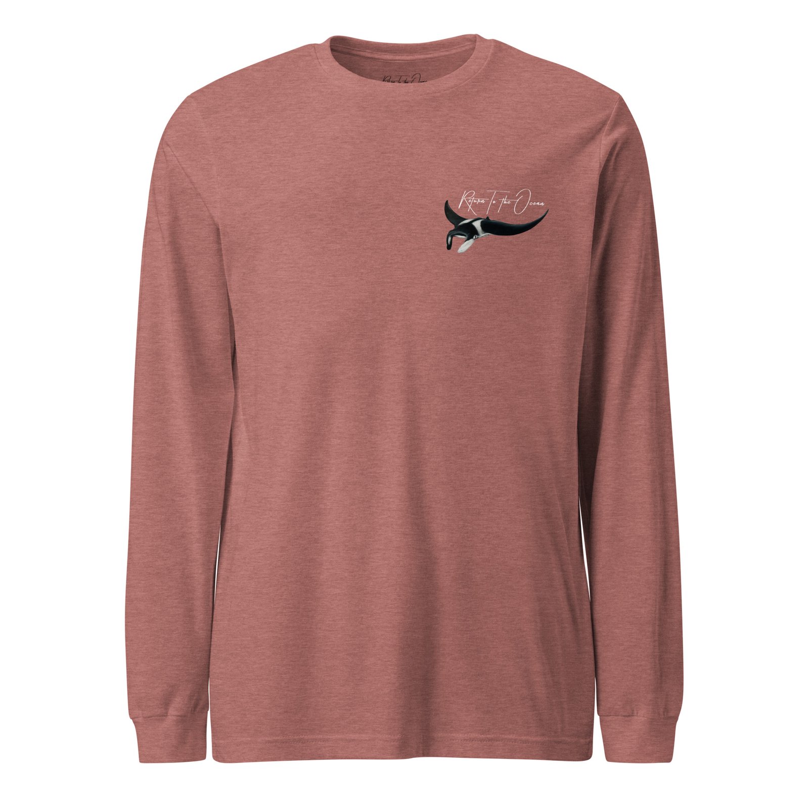 Oceanic Manta Ray - Unisex Premium Long Sleeve Tee - Image 7