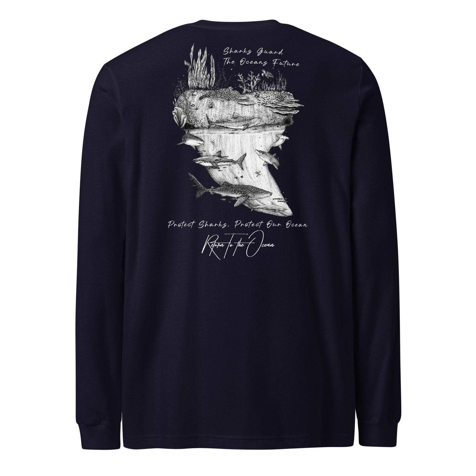 RTTO Shark Tooth - Unisex Premium Long Sleeve Tee - Image 6