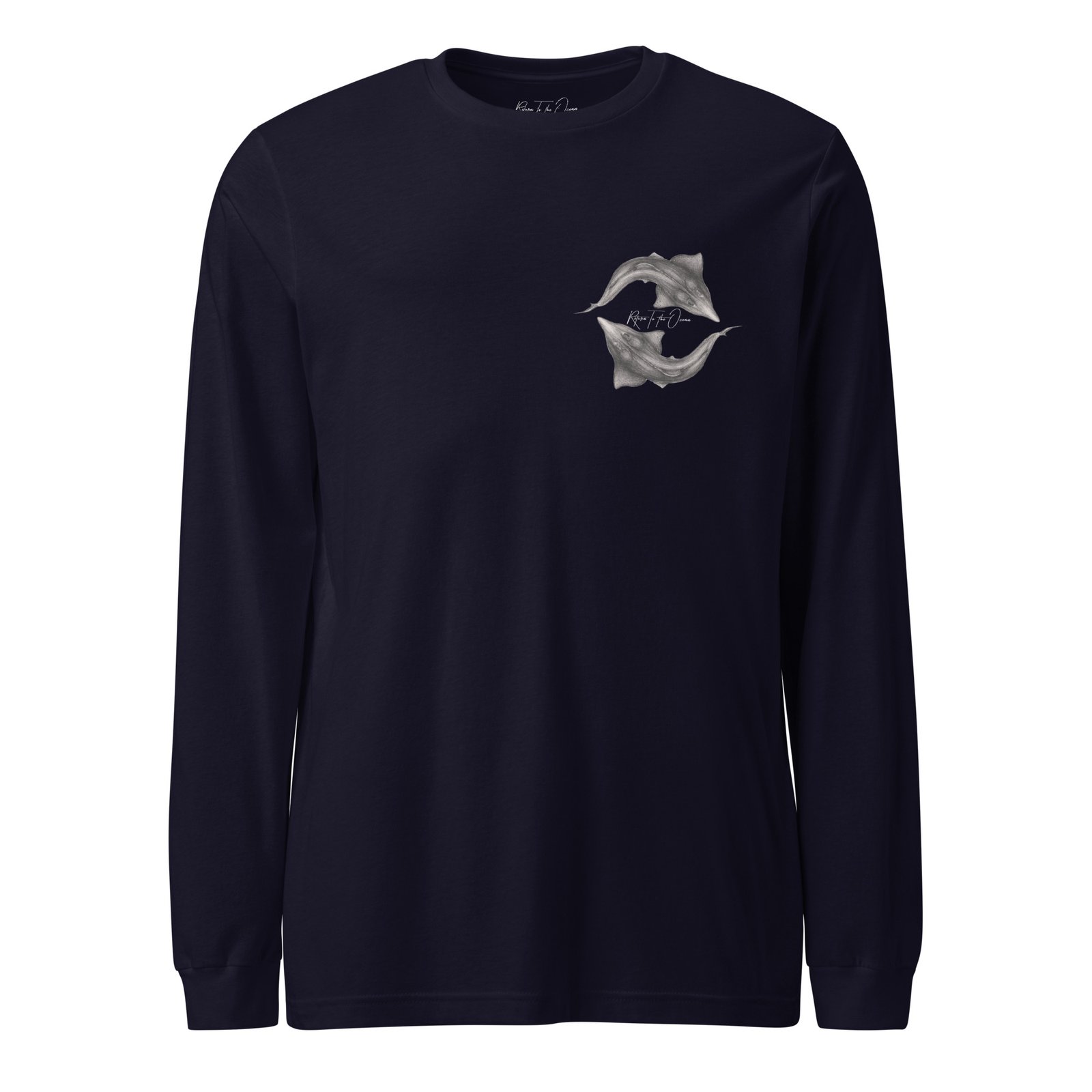 Whitespotted Wedgefish - Unisex Premium Long Sleeve Tee - Image 3