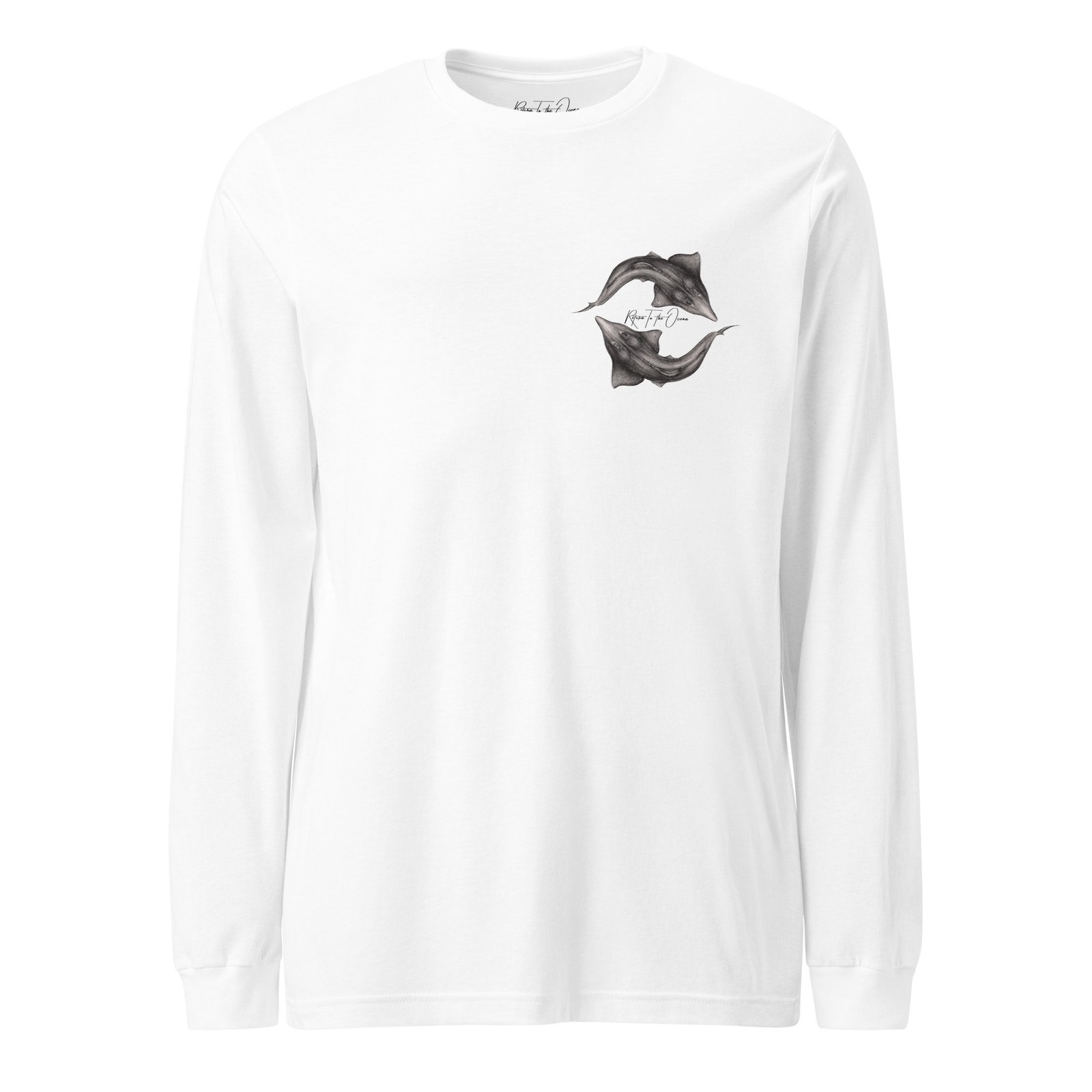 Whitespotted Wedgefish - Unisex Premium Long Sleeve Tee - Image 12