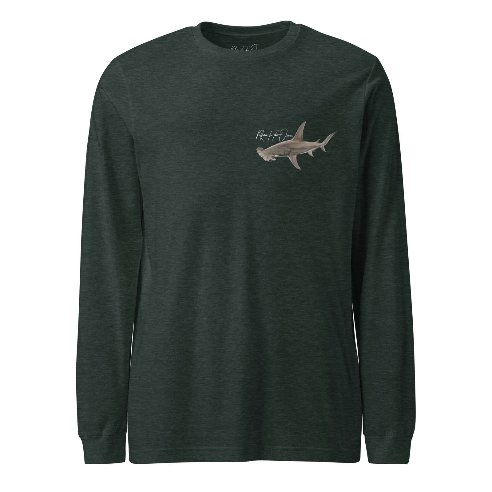 Great Hammerhead Premium Unisex Long Sleeve Tee - Image 3