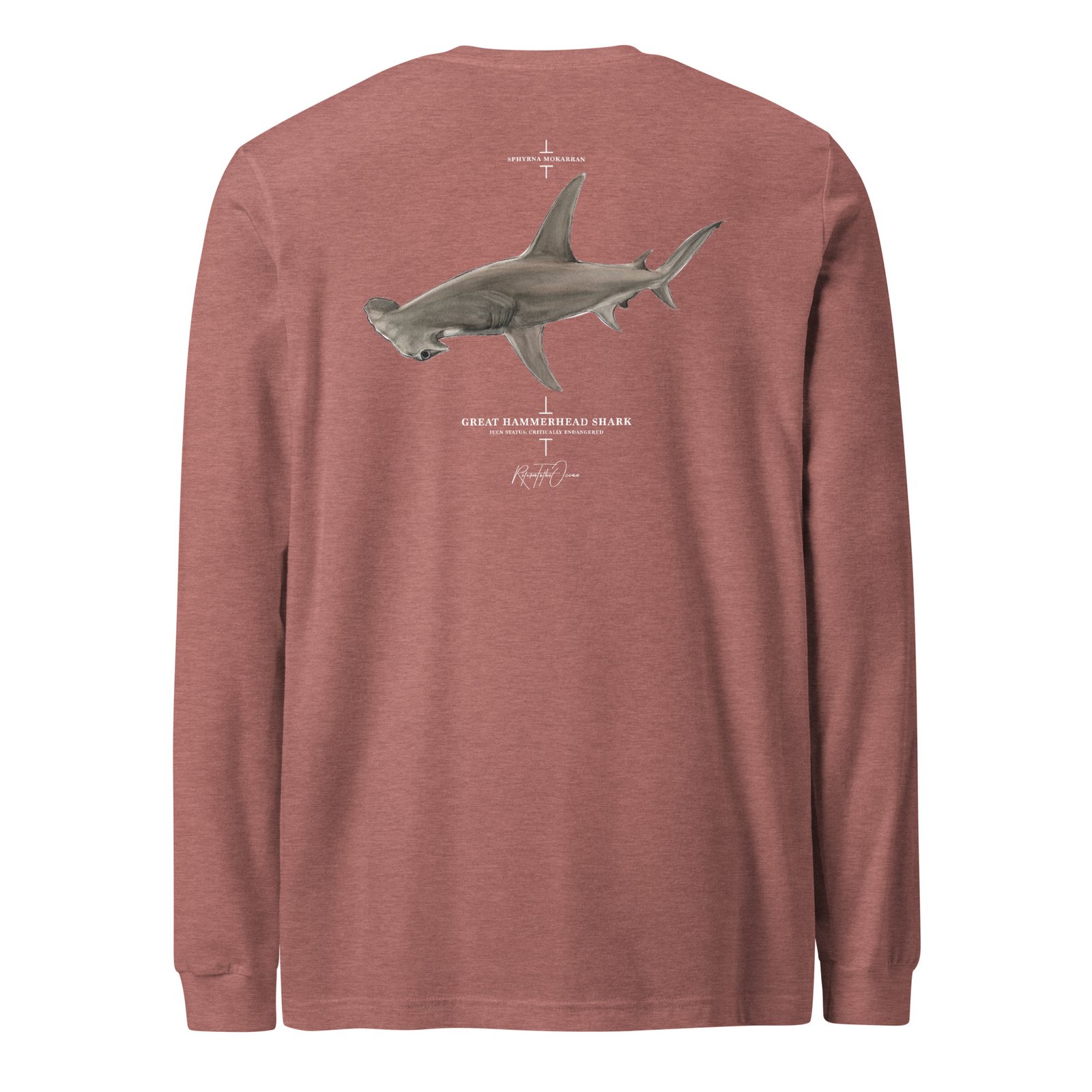 Great Hammerhead Premium Unisex Long Sleeve Tee - Image 8