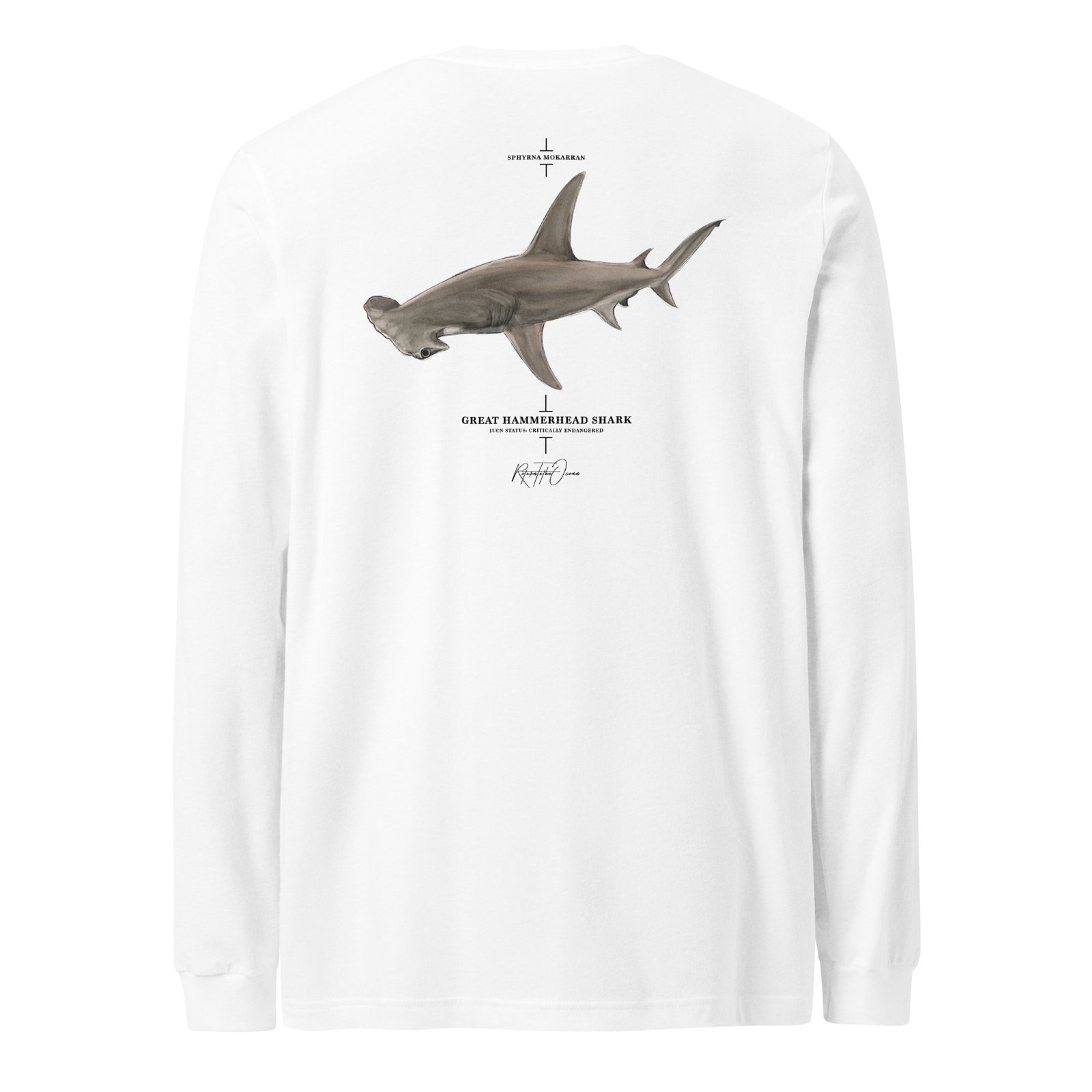 Great Hammerhead Premium Unisex Long Sleeve Tee - Image 12