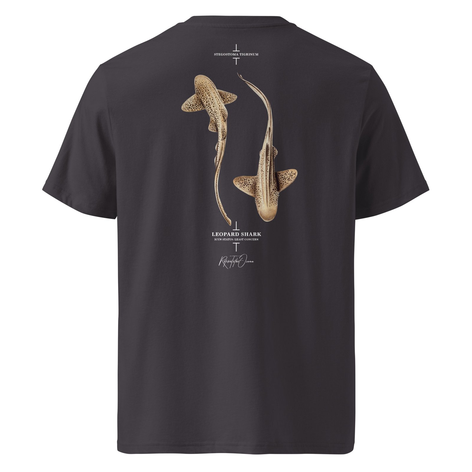 Leopard Shark Premium Organic Cotton T-shirt - Image 3