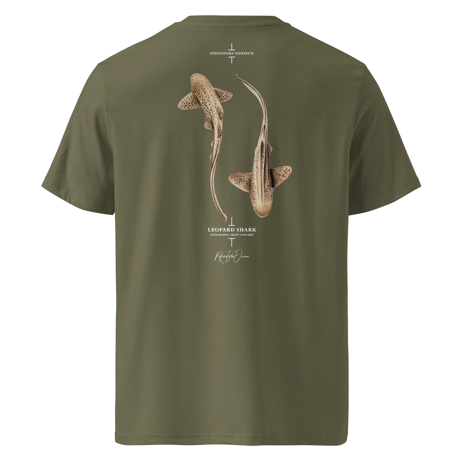 Leopard Shark Premium Organic Cotton T-shirt - Image 9