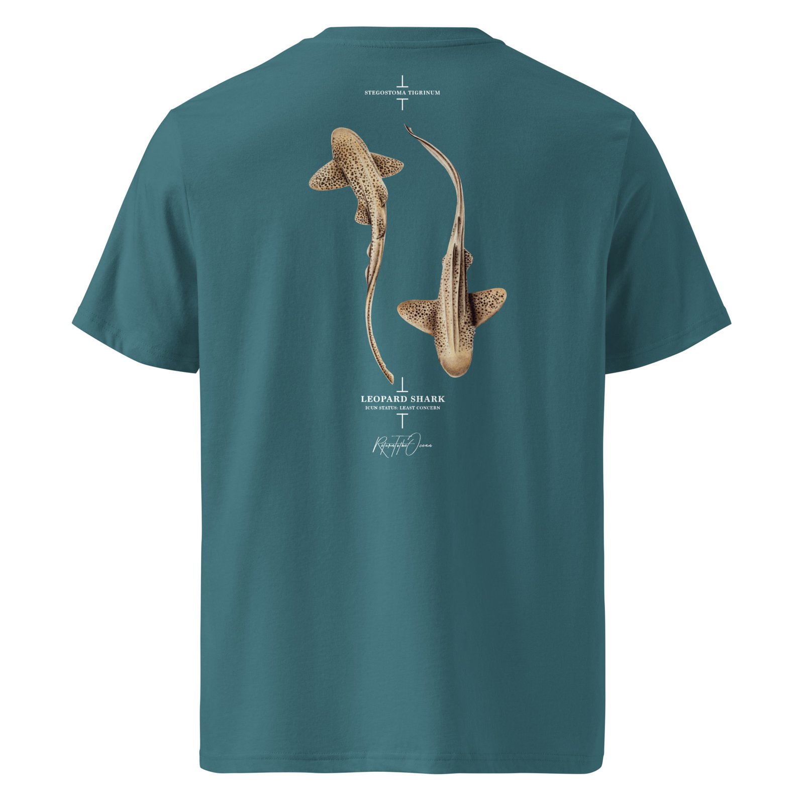 Leopard Shark Premium Organic Cotton T-shirt - Image 7