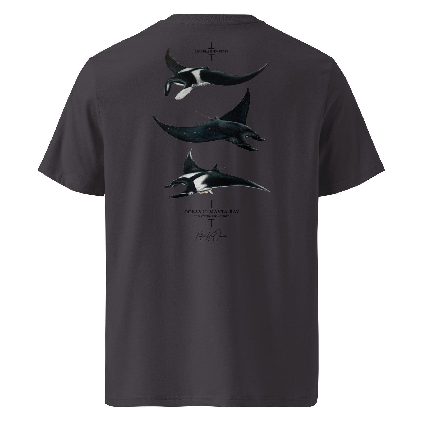 Oceanic Manta Ray Premium Organic Tee - Image 12