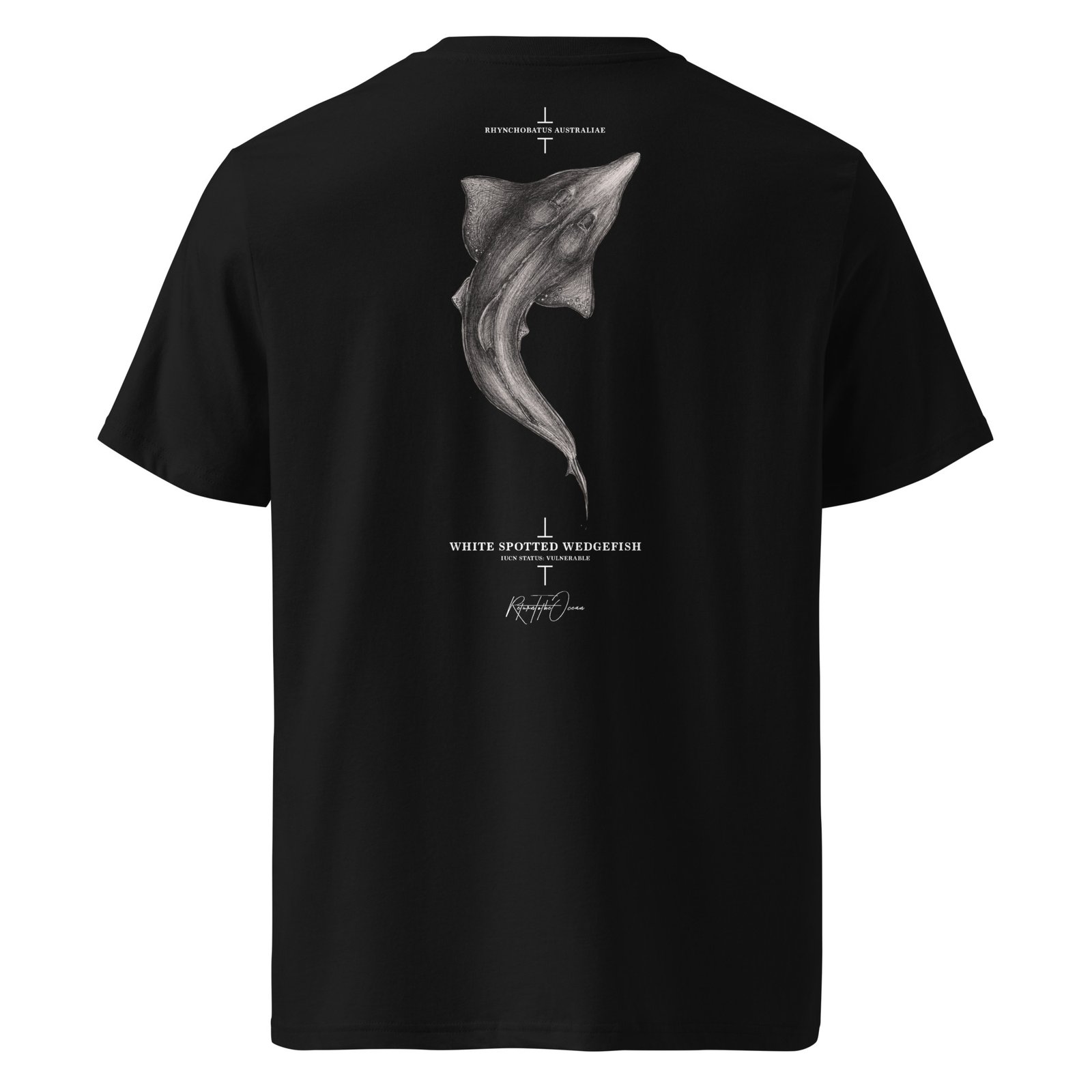 Whitespotted Wedgefish Organic Premium Tee - Image 4
