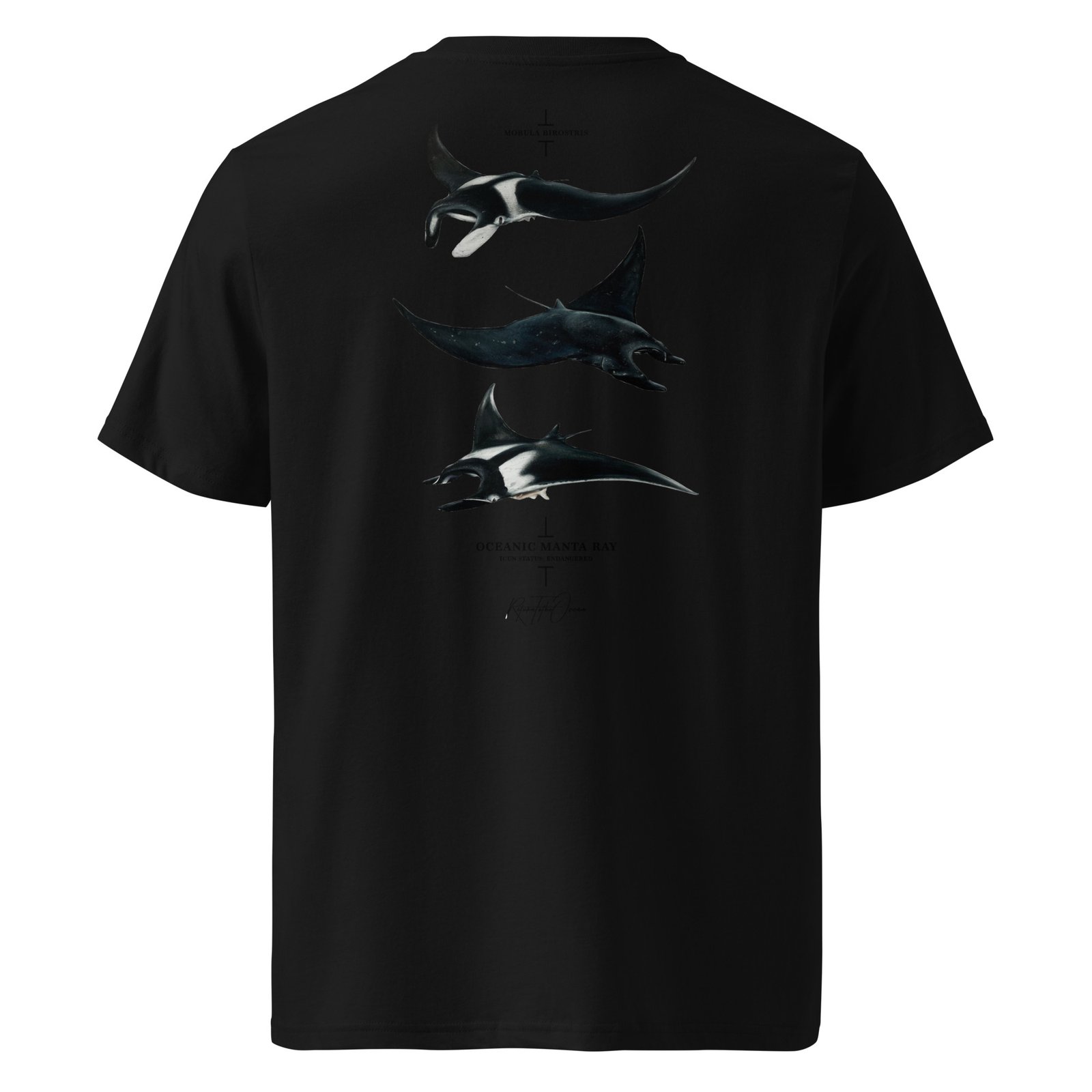 Oceanic Manta Ray Premium Organic Tee - Image 10
