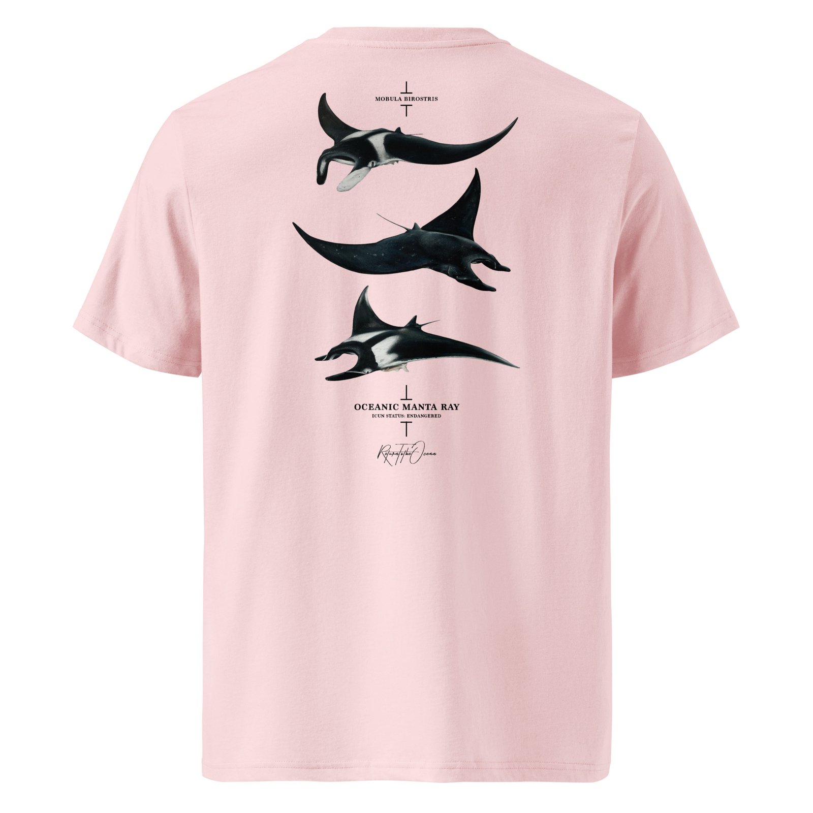 Oceanic Manta Ray Premium Organic Tee - Image 3