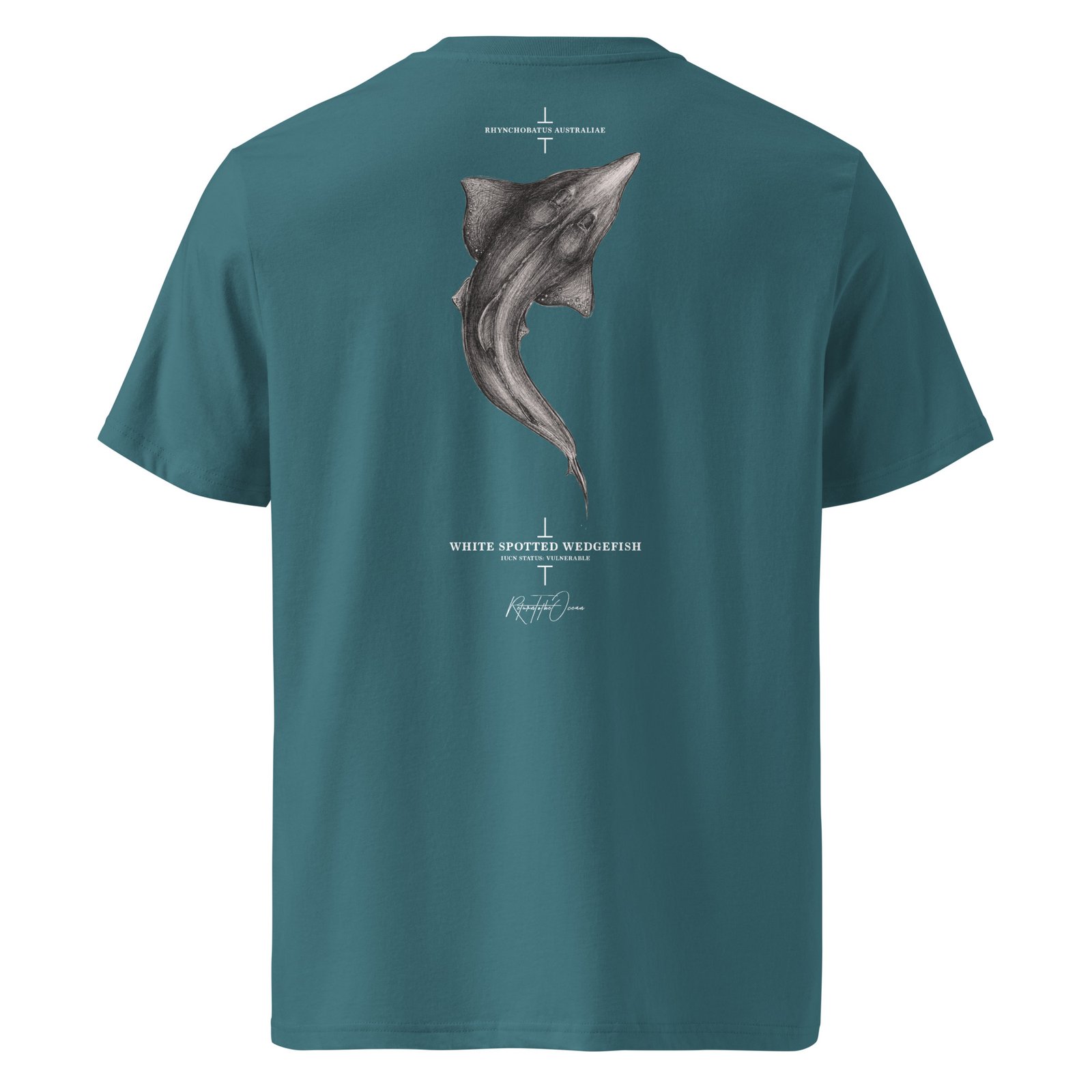 Whitespotted Wedgefish Organic Premium Tee - Image 10