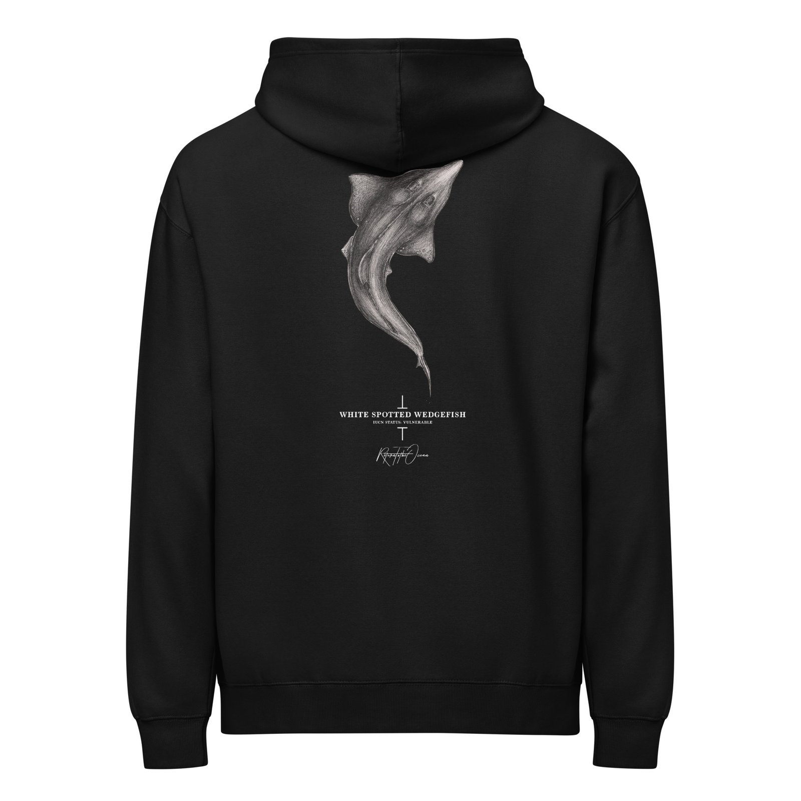 Whitespotted Wedgefish box hoodie