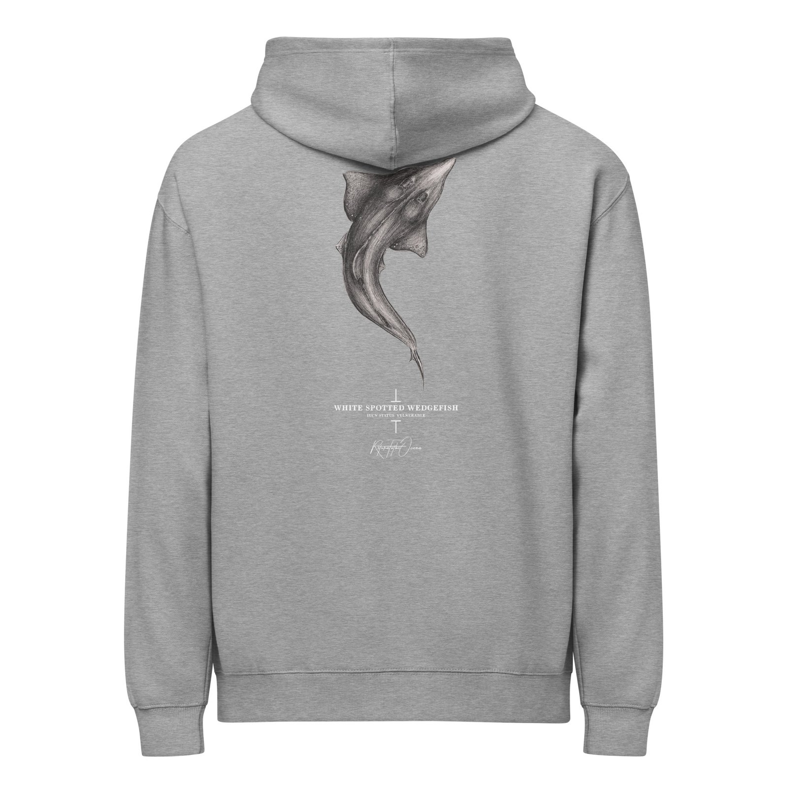 Whitespotted Wedgefish box hoodie - Image 8