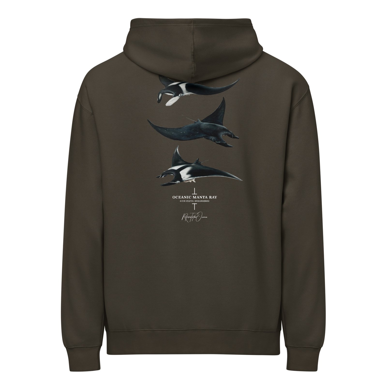 Oceanic Manta Ray box hoodie - Image 5