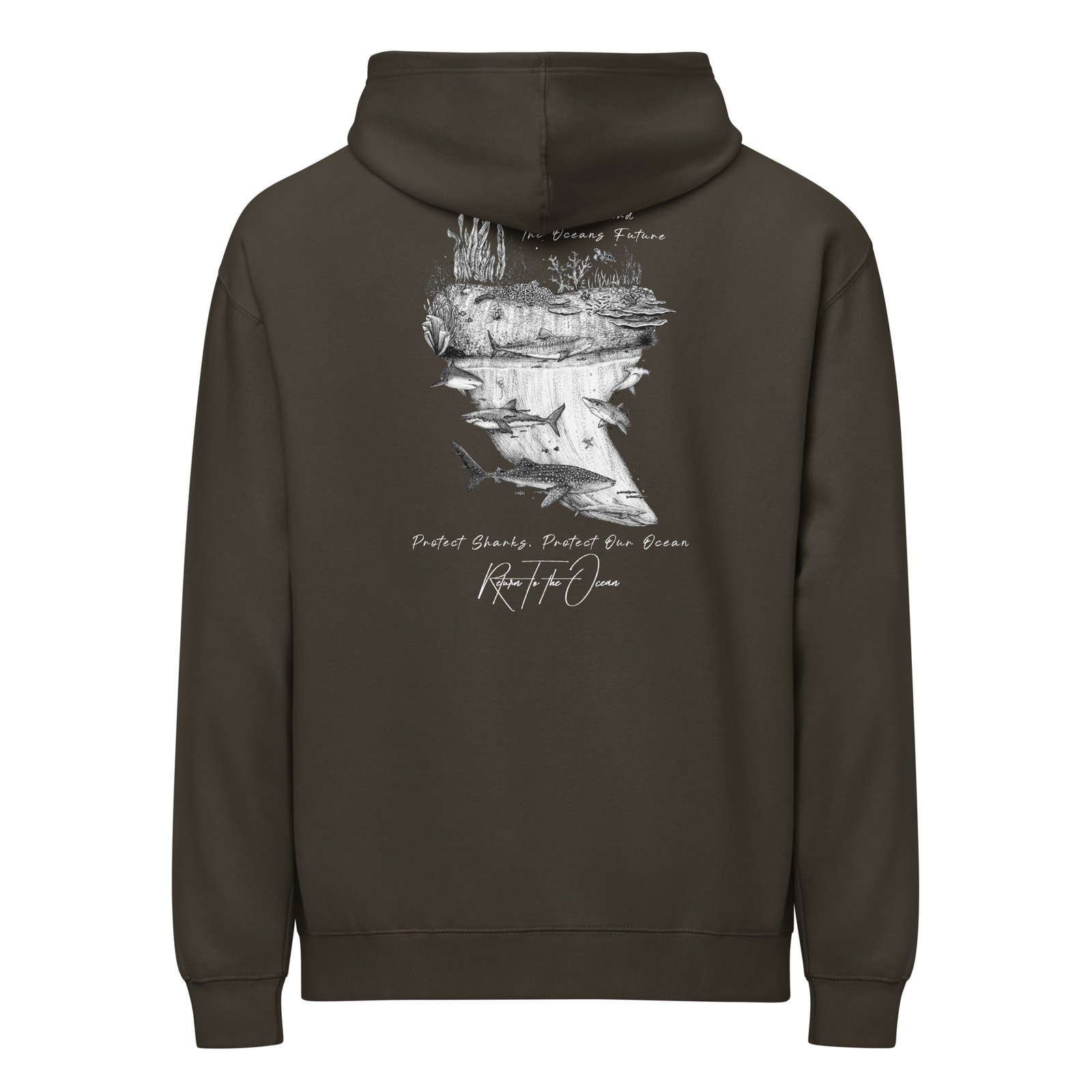Return to the Ocean Shark Tooth box hoodie - Image 4