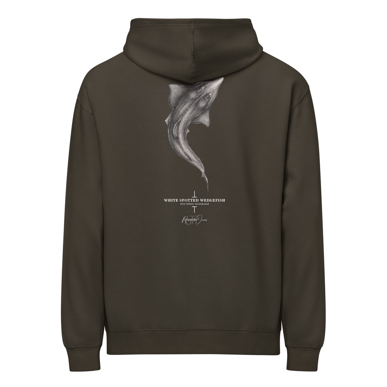 Whitespotted Wedgefish box hoodie - Image 6