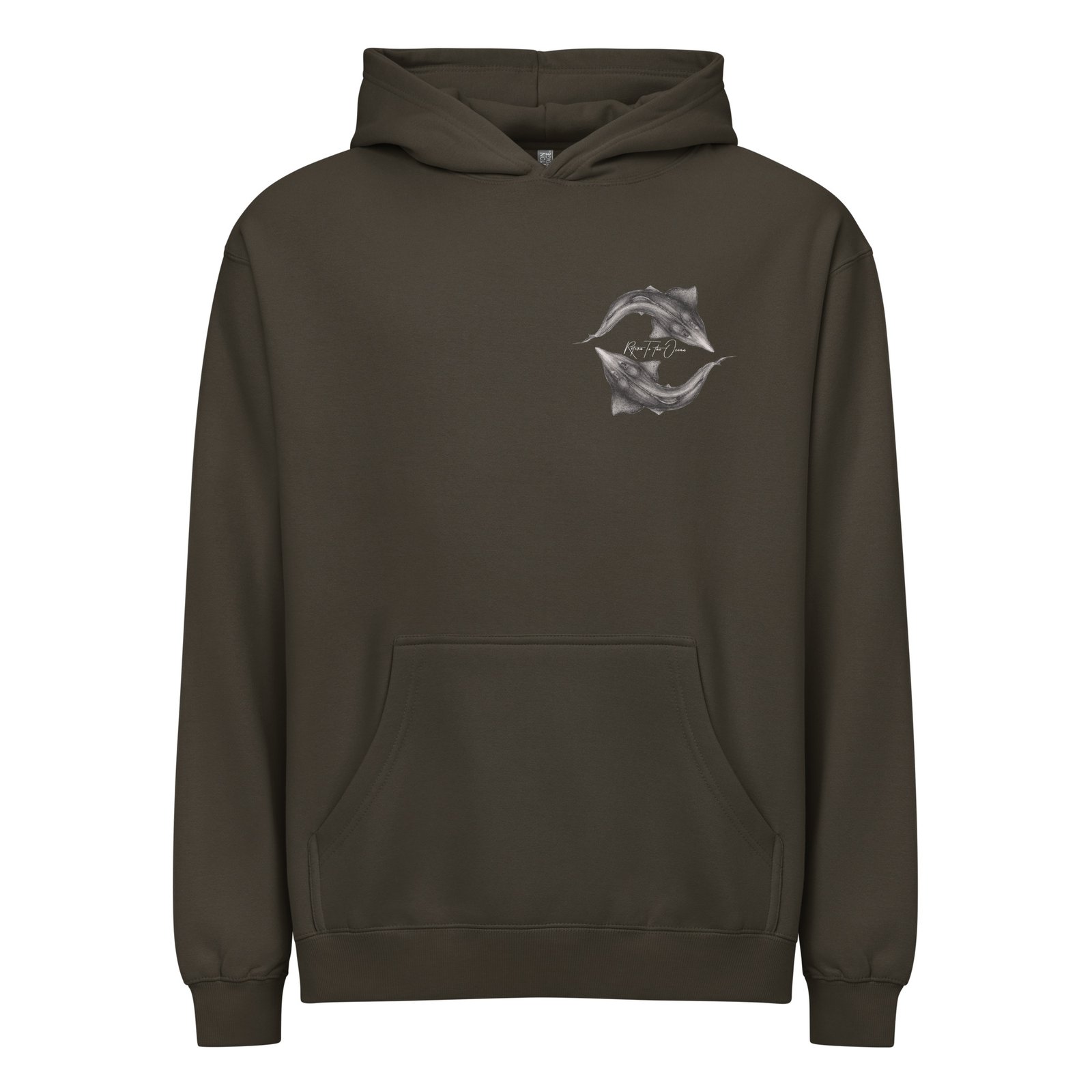 Whitespotted Wedgefish box hoodie - Image 5