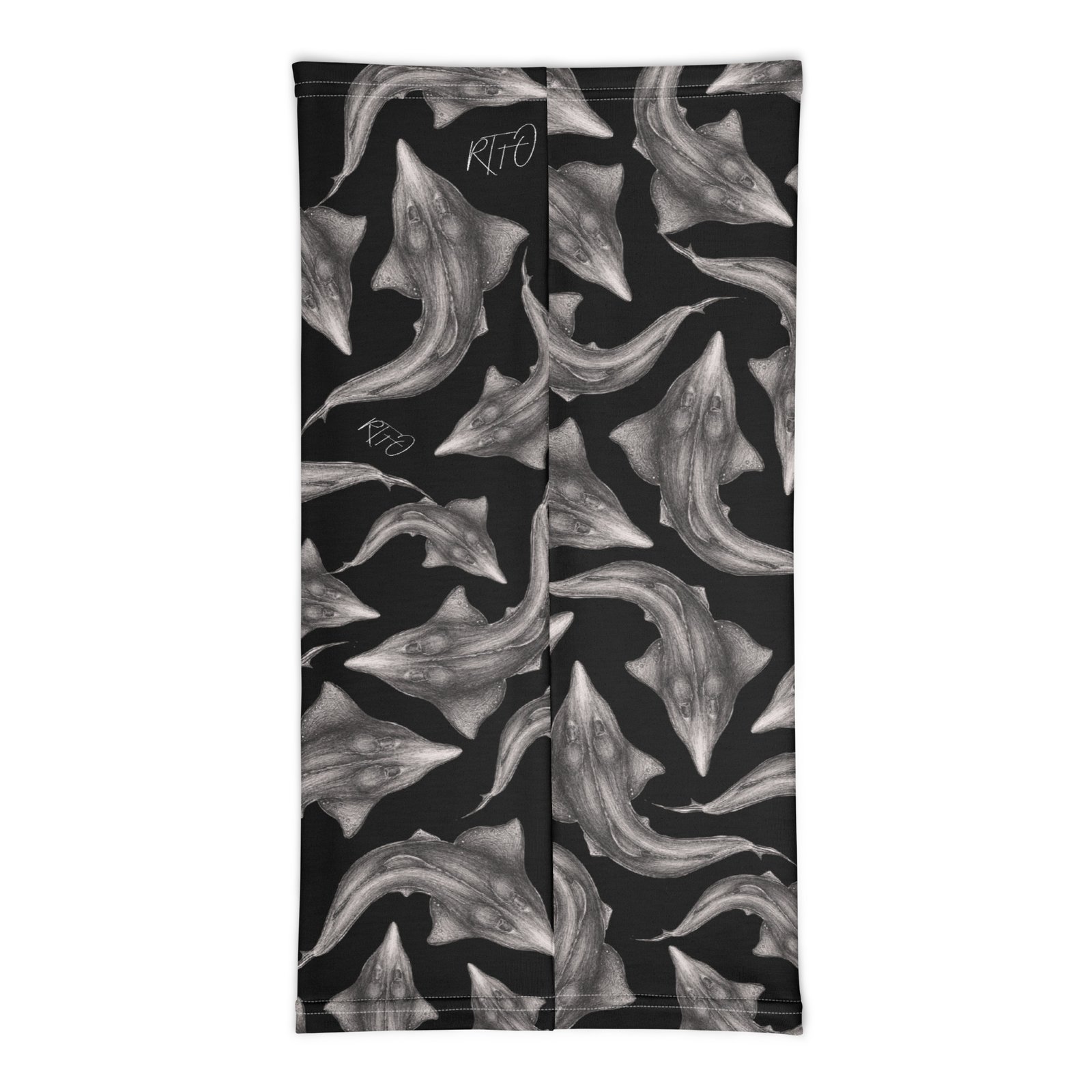 Whitespotted Wedgefish Gaiter/Buff - Blackout Version - Image 5