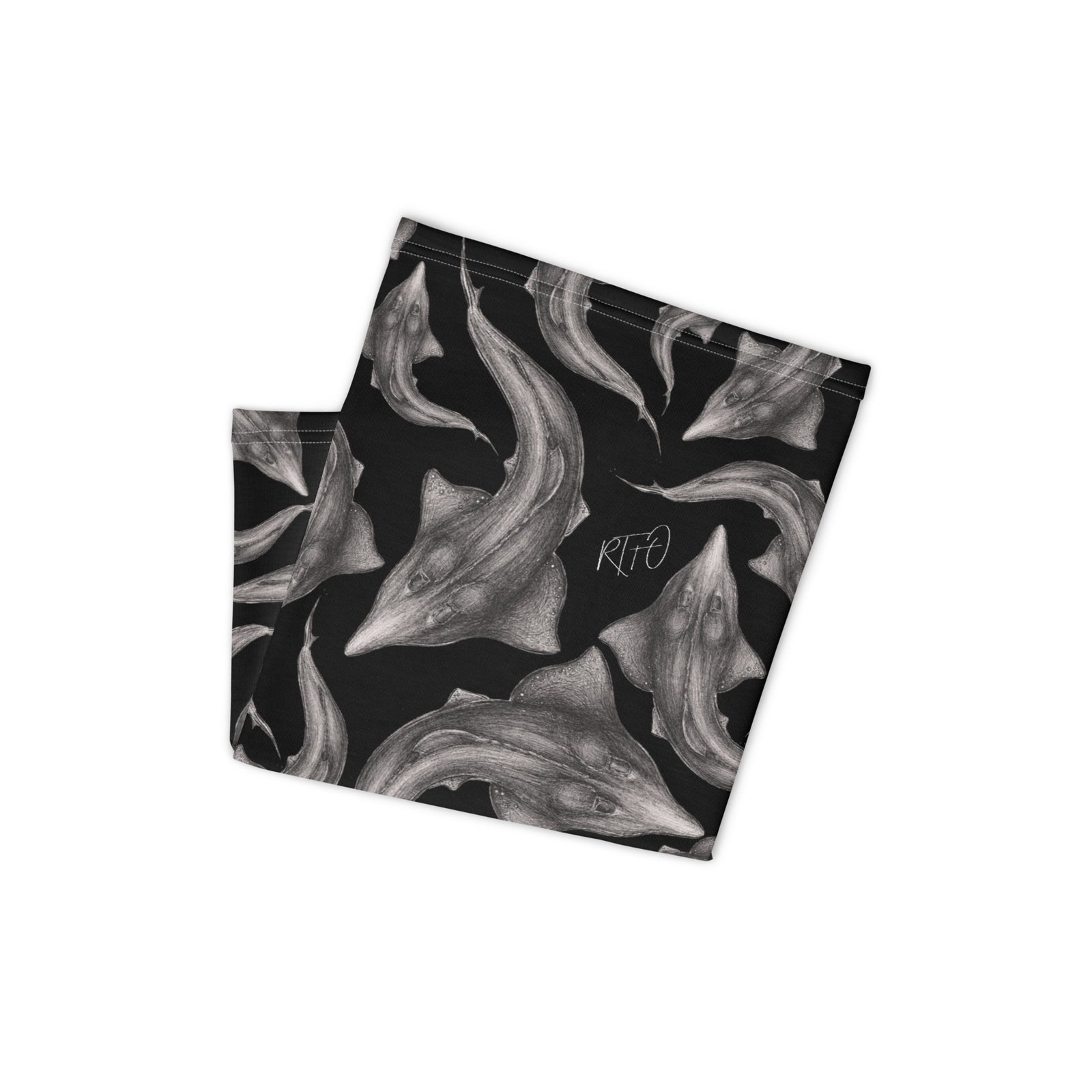 Whitespotted Wedgefish Gaiter/Buff - Blackout Version - Image 6
