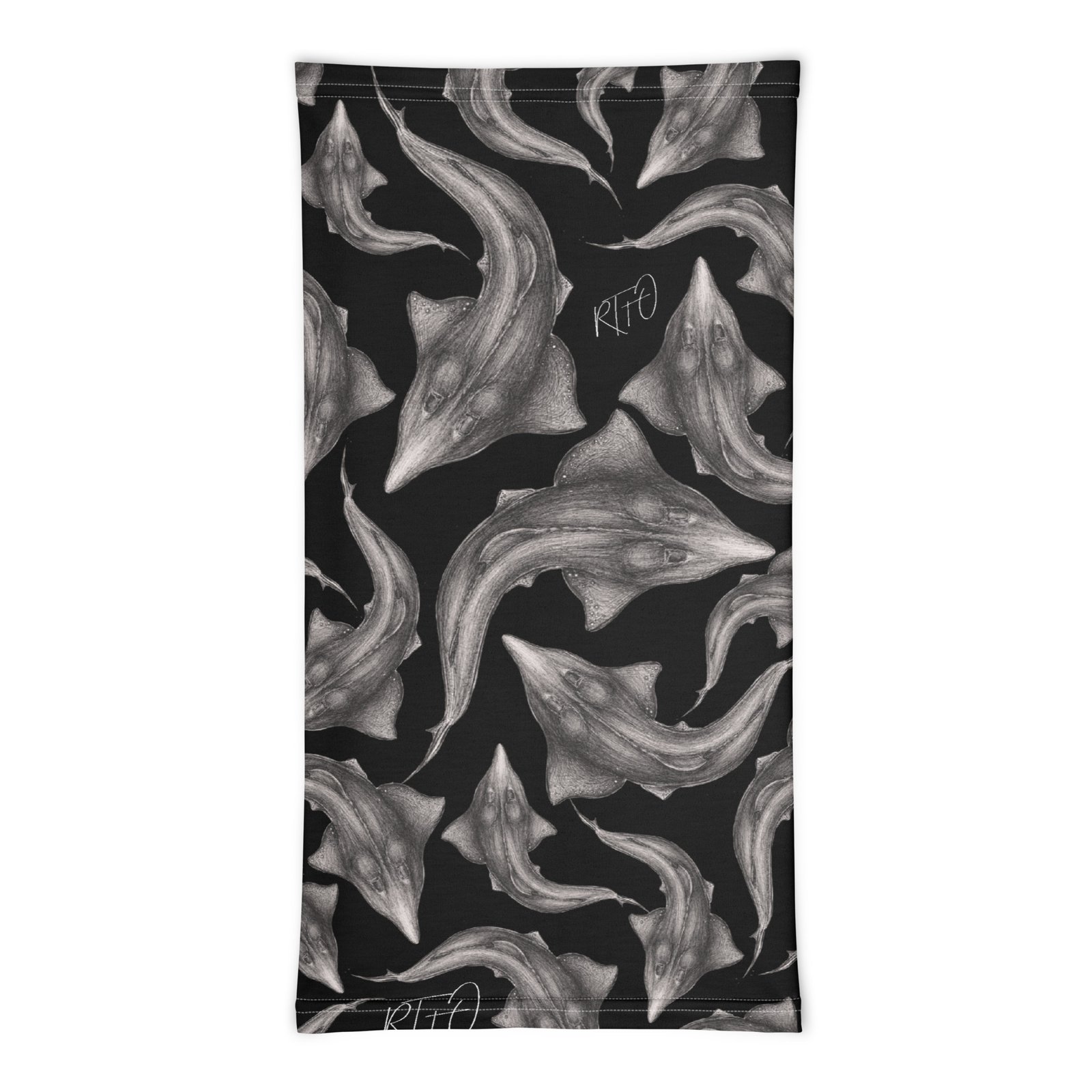 Whitespotted Wedgefish Gaiter/Buff - Blackout Version - Image 4