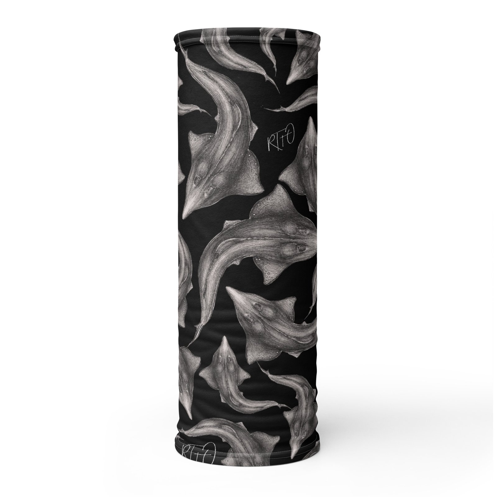 Whitespotted Wedgefish Gaiter/Buff - Blackout Version - Image 7