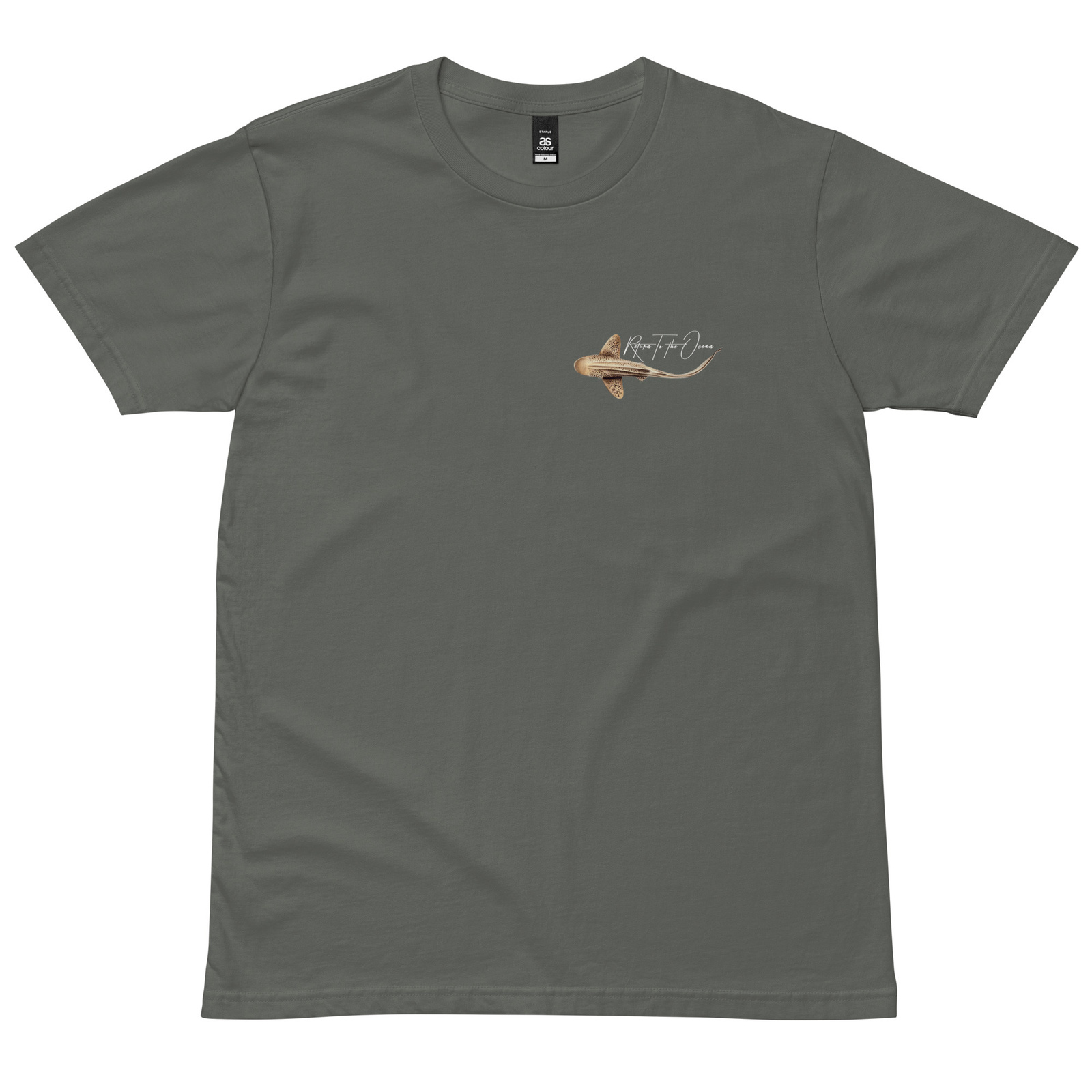 Leopard Shark T-Shirt - Charcoal, S