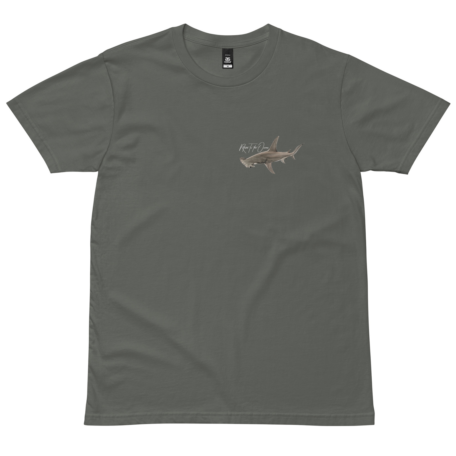 Great Hammerhead Shark T-Shirt - Charcoal, S